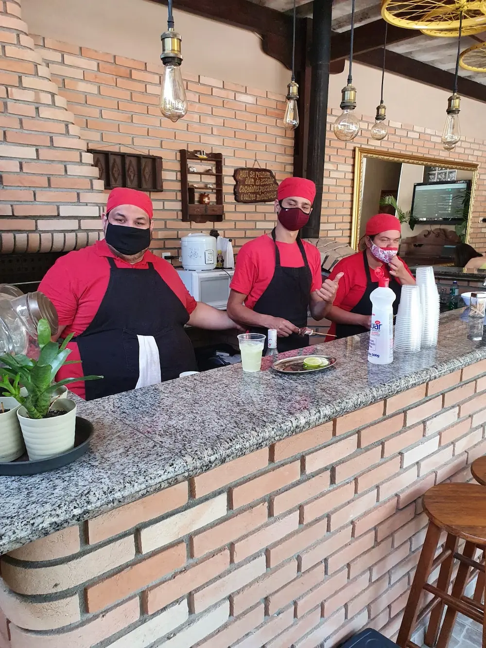Equipe de buffet da CasaAir