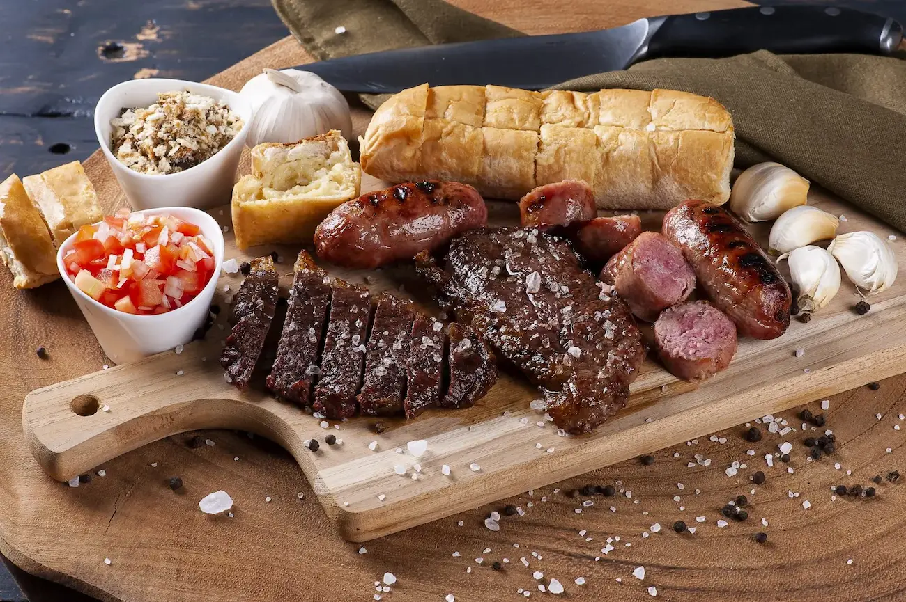 Churrasco completo servido nos eventos