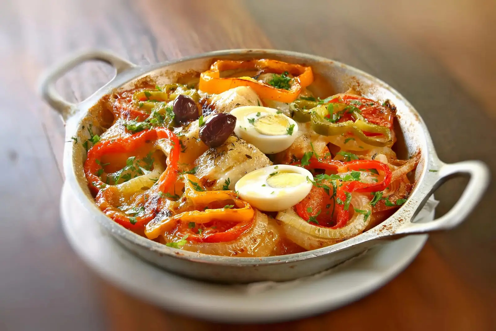Bacalhoada servida nos eventos